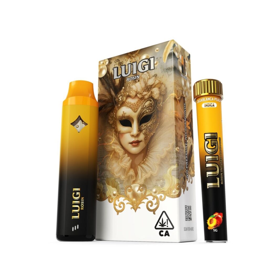 LUIGI Casablanca Peach Rosin Pen disposable vape