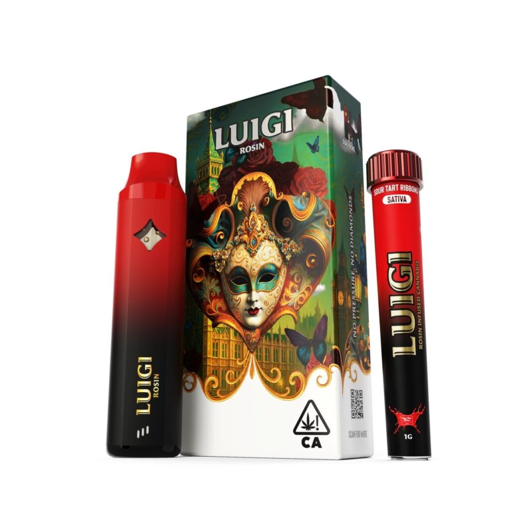 LUIGI Sour Tart Ribbons Rosin Pen disposable vape
