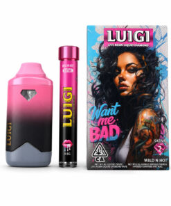 Luigi Wild N Hot Disposable | Series 8 Sativa Live Resin Liquid Diamonds 2G + Pre-Roll