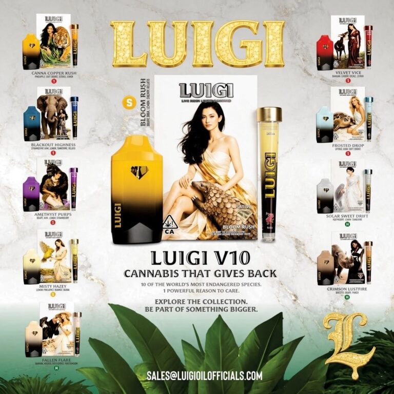 Luigi Live Resin Liquid Diamond collection options